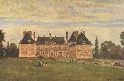Jean-Baptiste Camille Corot Chateau de Rosny oil on canvas